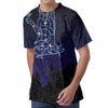 Virgo Constellation Print Men's Velvet T-Shirt