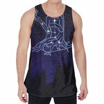 Virgo Constellation Print Men's Velvet Tank Top