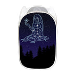 Virgo Constellation Print Mesh Laundry Hamper