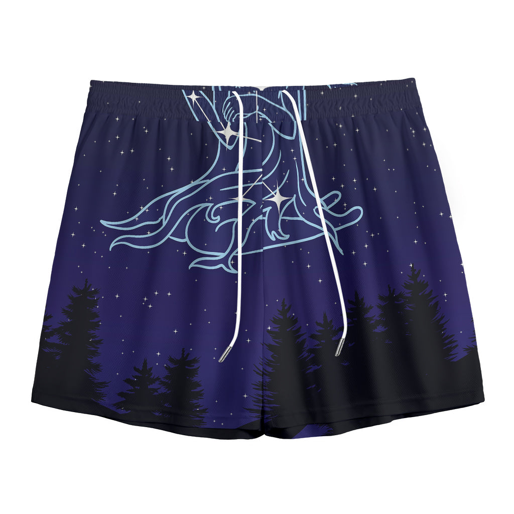 Virgo Constellation Print Mesh Shorts