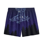 Virgo Constellation Print Mesh Shorts