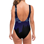 Virgo Constellation Print One Piece Swimsuit
