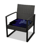 Virgo Constellation Print Outdoor Seat Cushion Cover