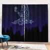 Virgo Constellation Print Pencil Pleat Curtains