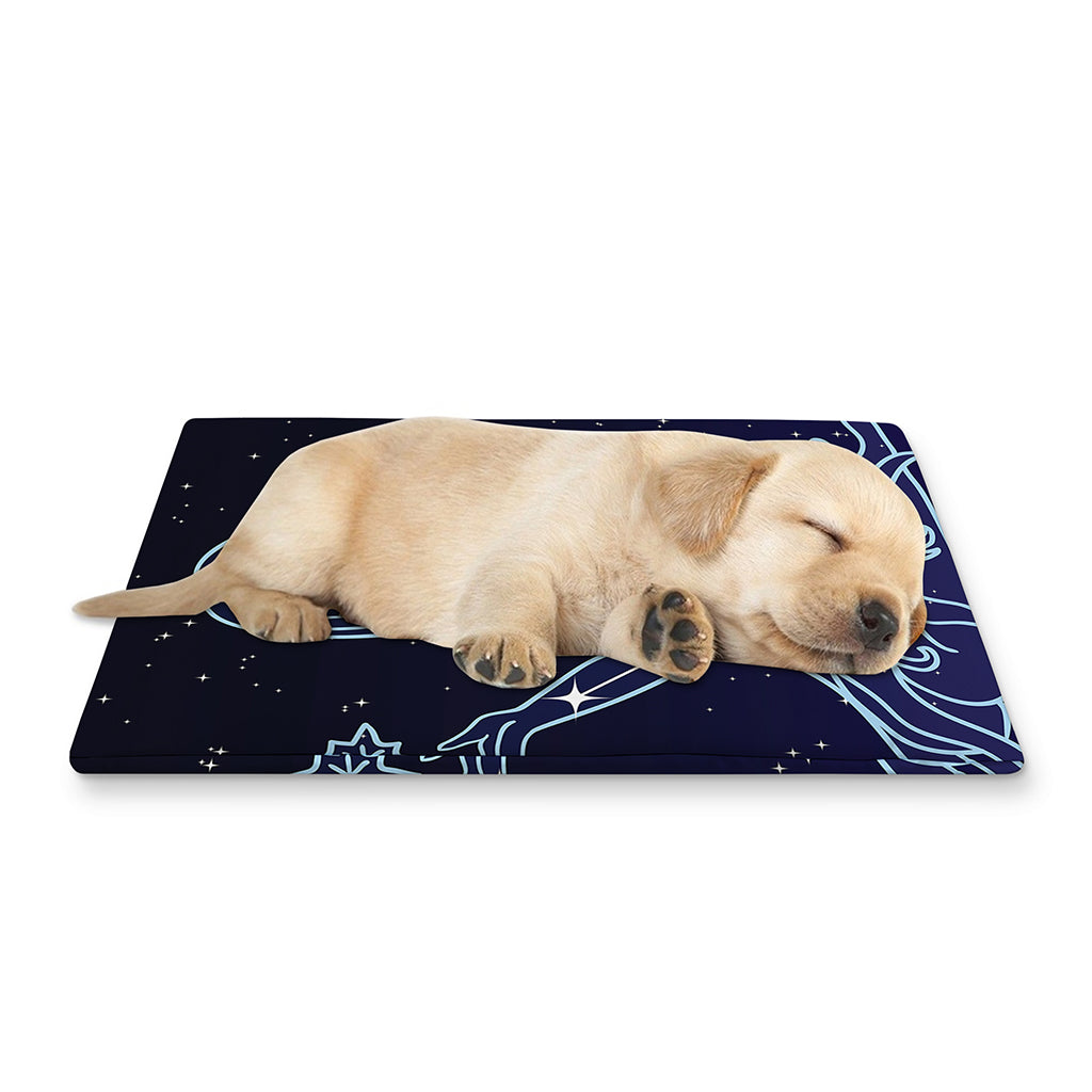 Virgo Constellation Print Pet Cooling Mat Cover