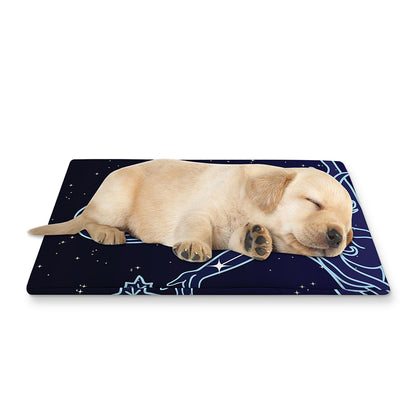 Virgo Constellation Print Pet Cooling Mat Cover
