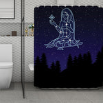 Virgo Constellation Print Polyester Shower Curtain