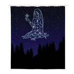 Virgo Constellation Print Polyester Shower Curtain