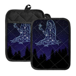 Virgo Constellation Print Pot Holders With Pocket