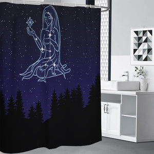 Virgo Constellation Print Premium Shower Curtain