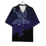 Virgo Constellation Print Rayon Hawaiian Shirt