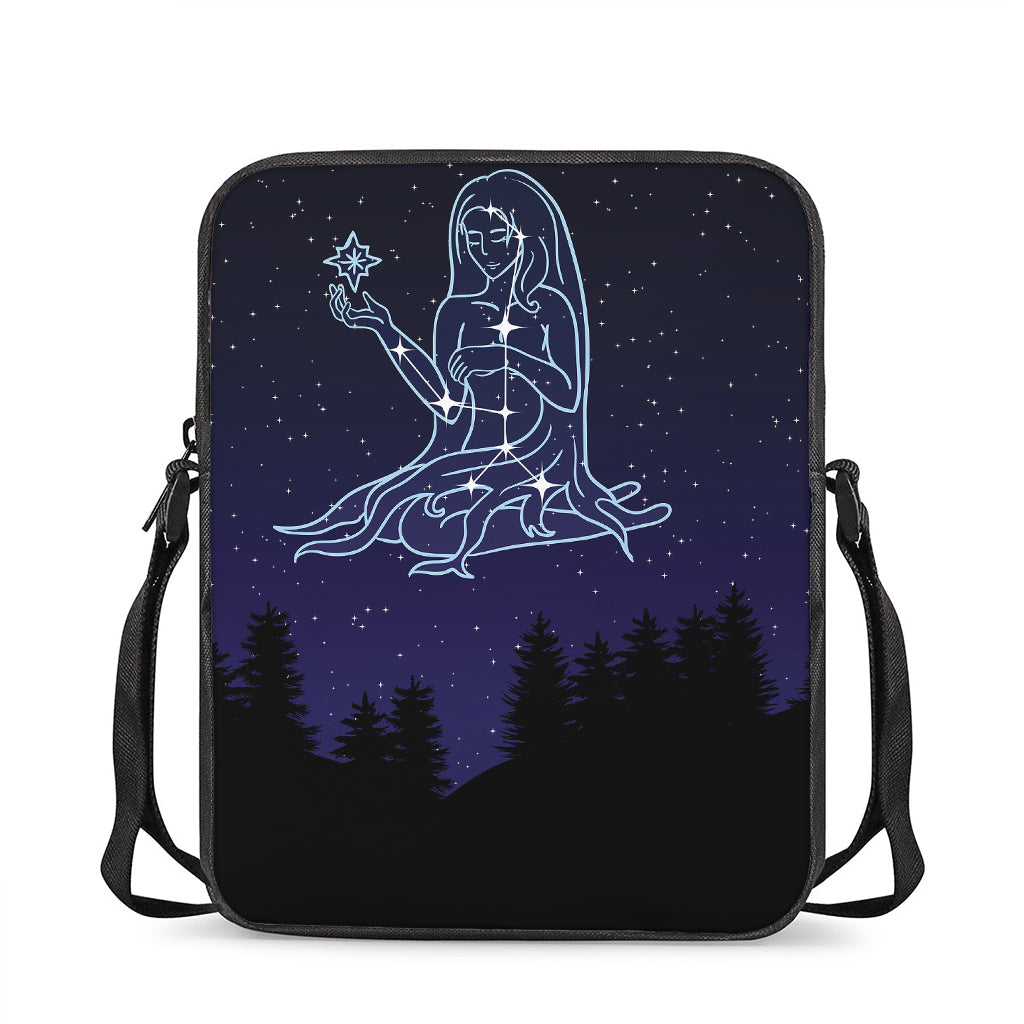 Virgo Constellation Print Rectangular Crossbody Bag