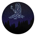 Virgo Constellation Print Round Blanket
