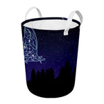 Virgo Constellation Print Round Laundry Basket