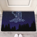Virgo Constellation Print Rubber Doormat