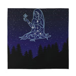 Virgo Constellation Print Silk Bandana
