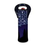 Virgo Constellation Print Single Neoprene Wine Tote