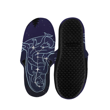 Virgo Constellation Print Slippers