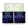 Virgo Constellation Print Tier Curtains
