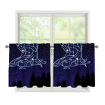 Virgo Constellation Print Tier Curtains