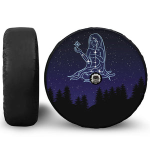 Virgo Constellation Print Tire Cover With Camera Hole