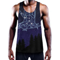 Virgo Constellation Print Men's Workout Tank Top