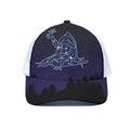 Virgo Constellation Print White Mesh Trucker Hat