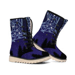 Virgo Constellation Print Winter Boots