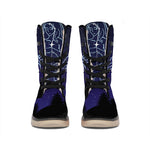 Virgo Constellation Print Winter Boots