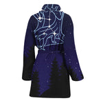 Virgo Constellation Print Women's Bathrobe