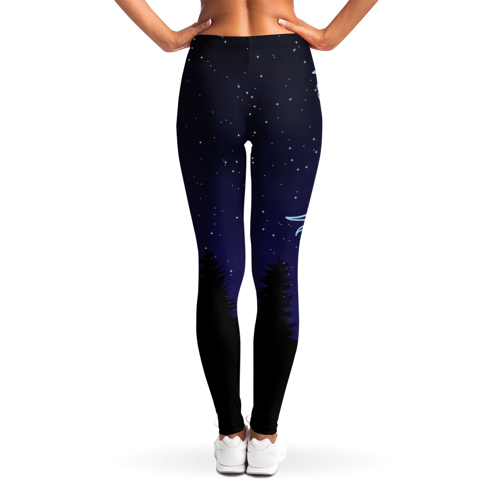 Virgo Constellation Print Women's Leggings