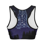 Virgo Constellation Print Women's Sports Bra