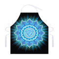 Vishuddha Chakra Mandala Print Adjustable Apron