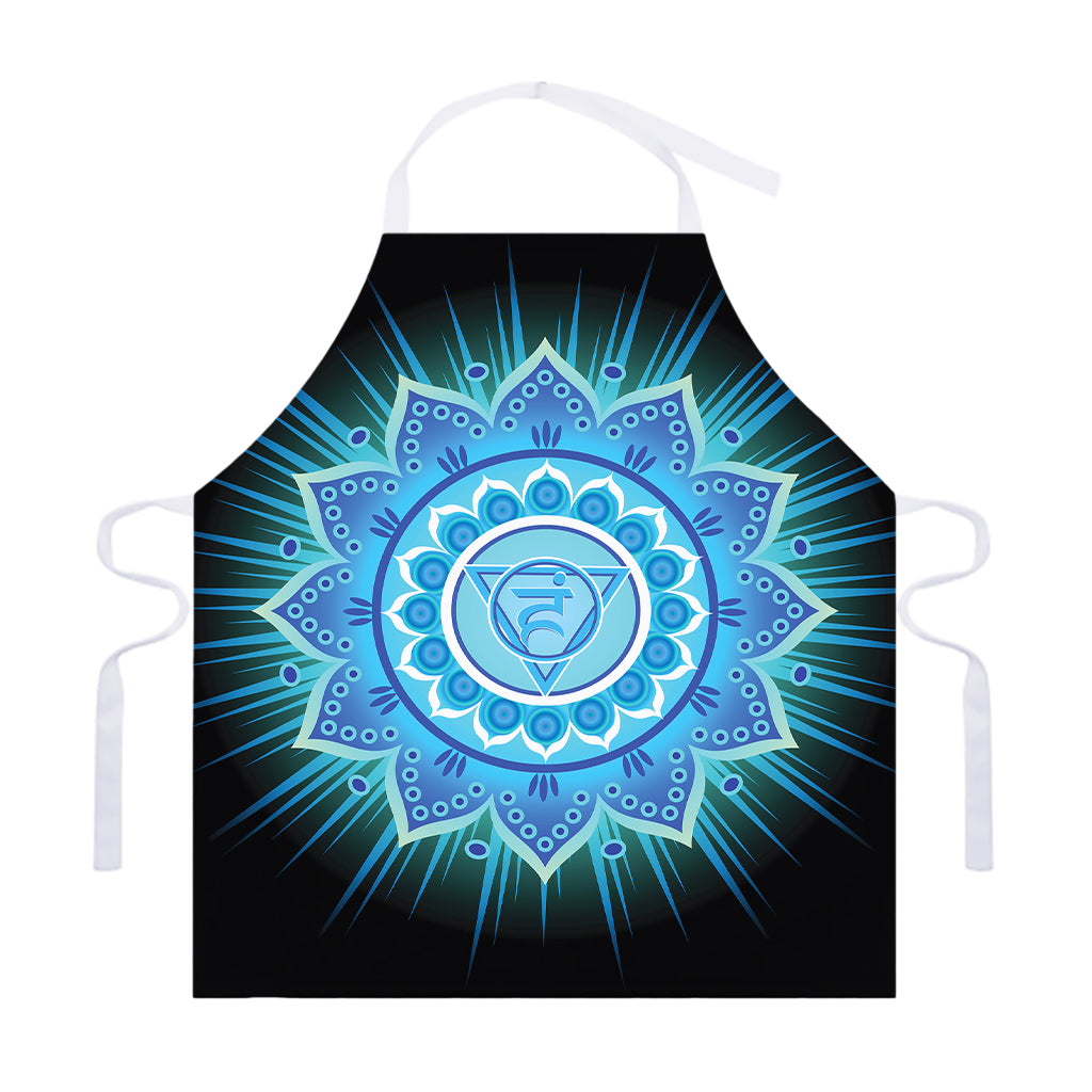 Vishuddha Chakra Mandala Print Adjustable Apron