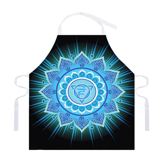 Vishuddha Chakra Mandala Print Adjustable Apron