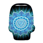 Vishuddha Chakra Mandala Print Baby Seat Cover