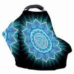 Vishuddha Chakra Mandala Print Baby Seat Cover