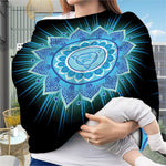 Vishuddha Chakra Mandala Print Baby Seat Cover