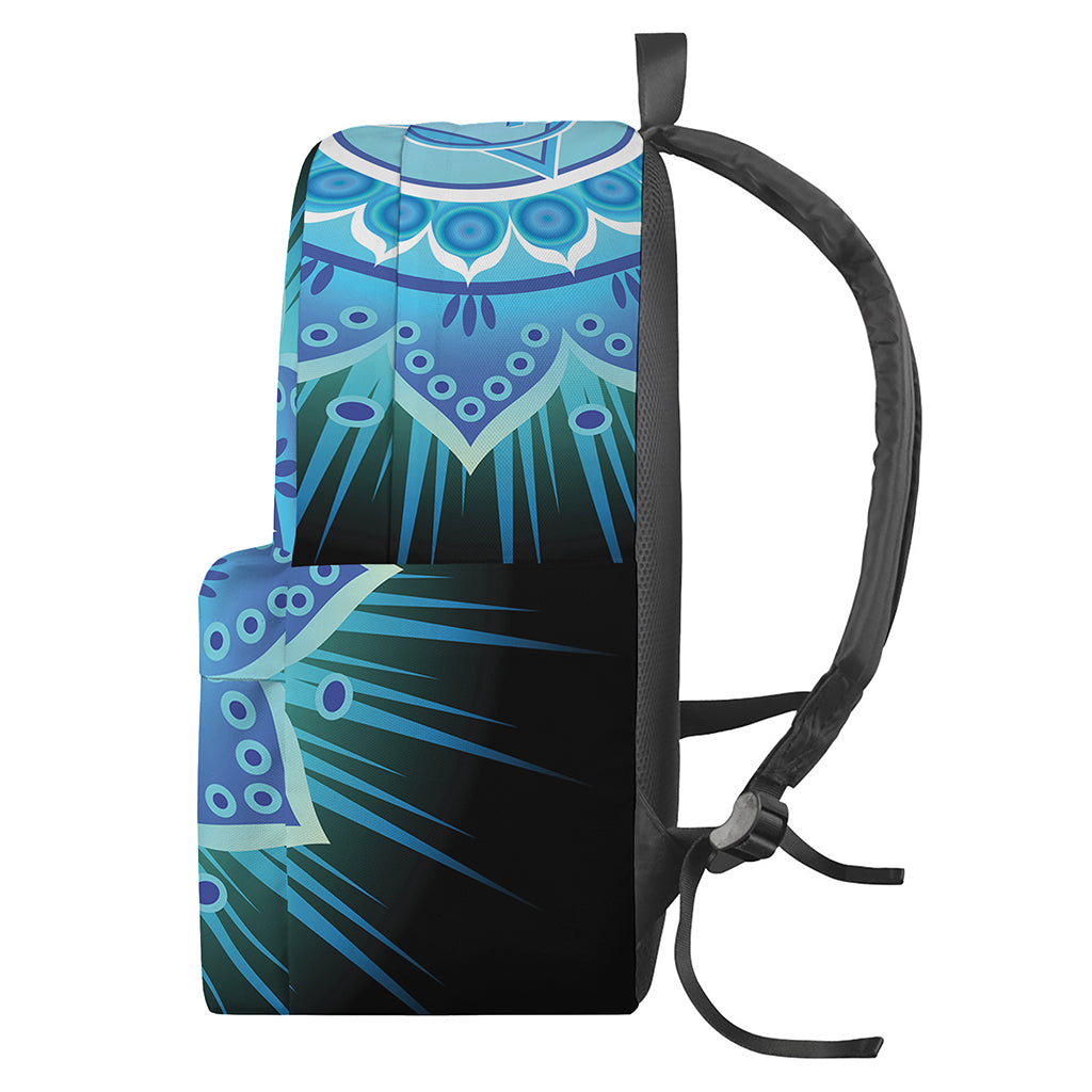 Vishuddha Chakra Mandala Print Backpack