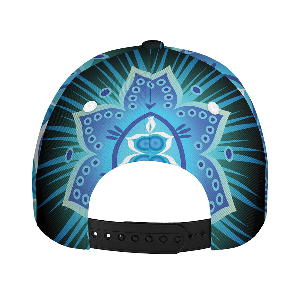 Vishuddha Chakra Mandala Print Baseball Cap