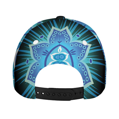 Vishuddha Chakra Mandala Print Baseball Cap