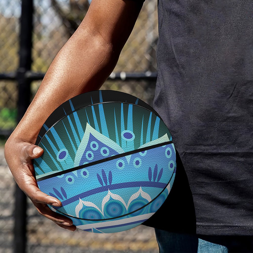 Vishuddha Chakra Mandala Print Basketball