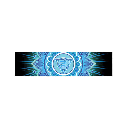 Vishuddha Chakra Mandala Print Bed Runner