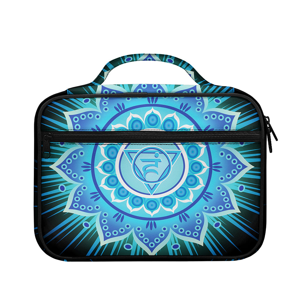 Vishuddha Chakra Mandala Print Briefcase Bible Bag