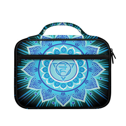 Vishuddha Chakra Mandala Print Briefcase Bible Bag