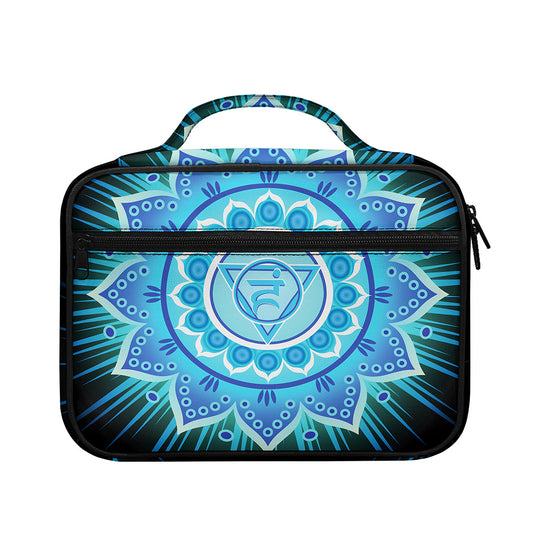 Vishuddha Chakra Mandala Print Briefcase Bible Bag