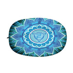 Vishuddha Chakra Mandala Print Car Side Mirror Covers