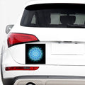 Vishuddha Chakra Mandala Print Car Sticker