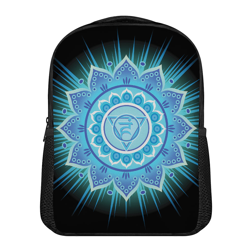 Vishuddha Chakra Mandala Print Casual Backpack