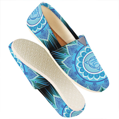 Vishuddha Chakra Mandala Print Casual Shoes